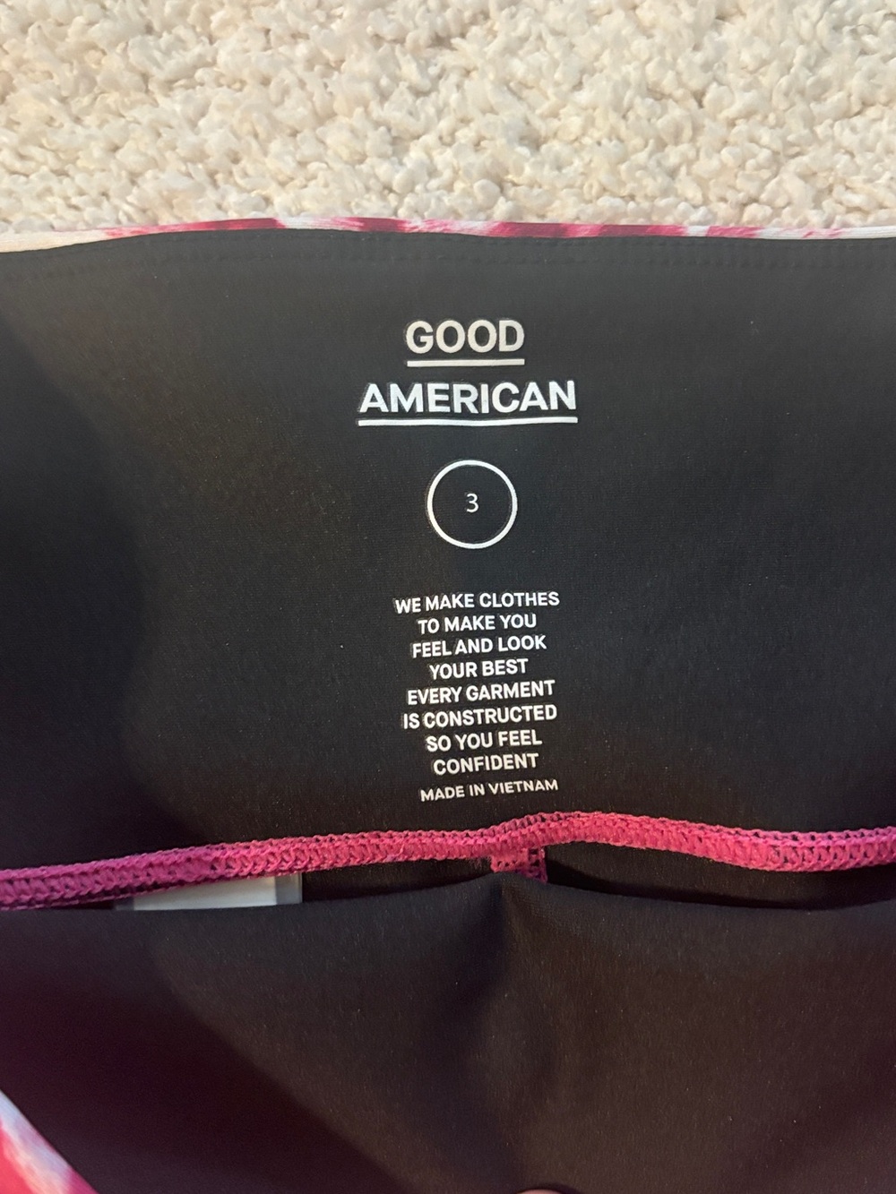 Good American Active Wear Women’s Magenta Leopard-Print - Picture 5 of 8